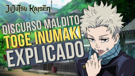 Ilustración de Toge Inumaki usando su Técnica del Discurso Maldito