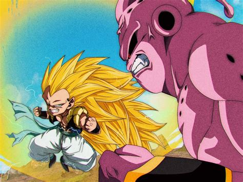 Gotenks Super Saiyan 3 vs Super Buu