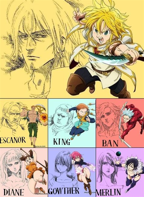 Meliodas y sus compañeros