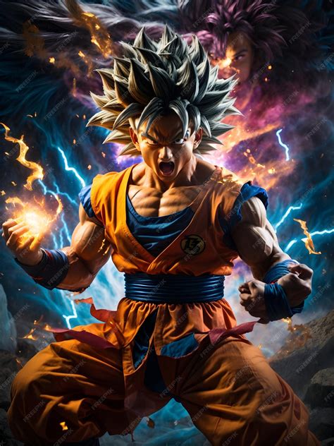 Ilustración icónica de Goku en su forma Super Saiyan