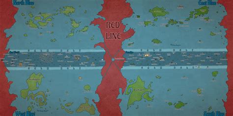 Ilustración de la Red Line en One Piece