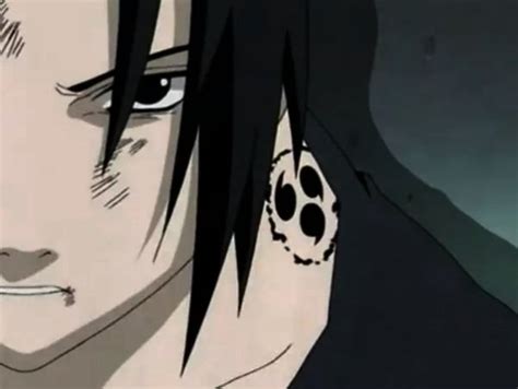 Ilustración de Orochimaru aplicando un sello maldito