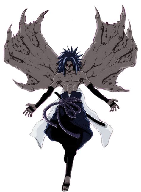 Transformación de Sasuke Uchiha con el Sello Maldito de nivel 2