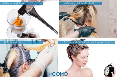 Infografía: Pasos para teñir el cabello en casa con kit semipermanente