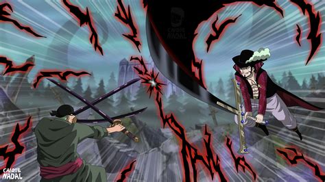 Roronoa Zoro vs Dracule Mihawk