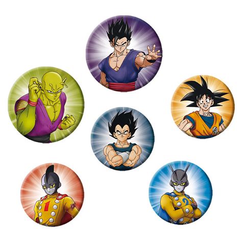 Variedad de chapas de Dragon Ball con diferentes diseños y utilidades
