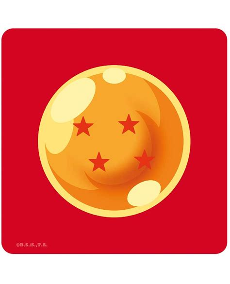 Ejemplo de chapas con el diseño de la esfera de 4 estrellas de Dragon Ball