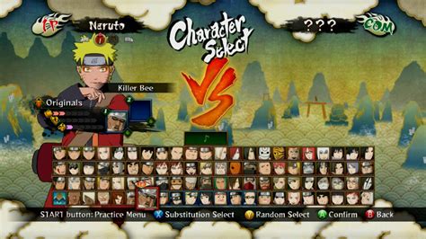 Personajes de Naruto Ultimate Ninja 3