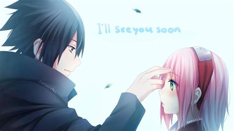 Sasuke y Sakura compartiendo un pastel de cumpleaños