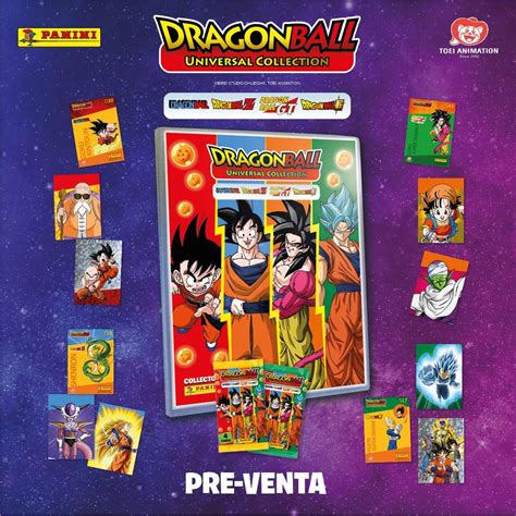 Infografía comparativa de las series de tarjetas de Dragon Ball