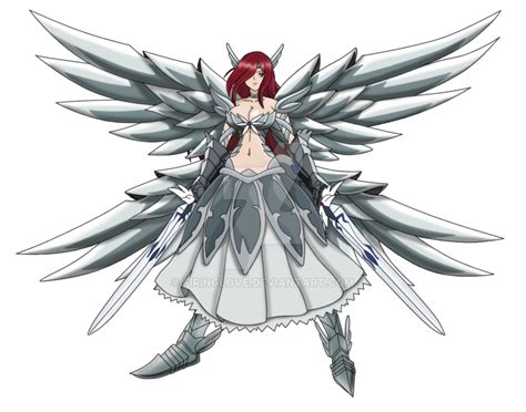 Erza Scarlet en su armadura Heaven's Wheel