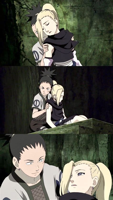 Shikamaru recibiendo información de Ino por telepatía