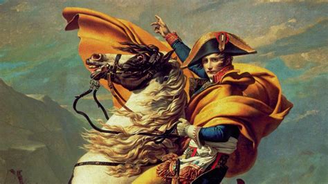 Detalle de Napoleón cruzando los Alpes