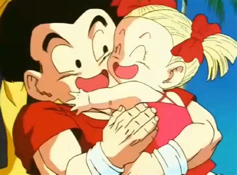 Krilin junto a 18 y Marron