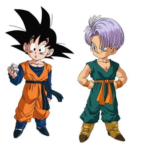 Ilustración de Trunks y Goten fusionados como Gotenks