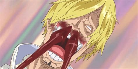 Sanji sangrando por la nariz al ver sirenas