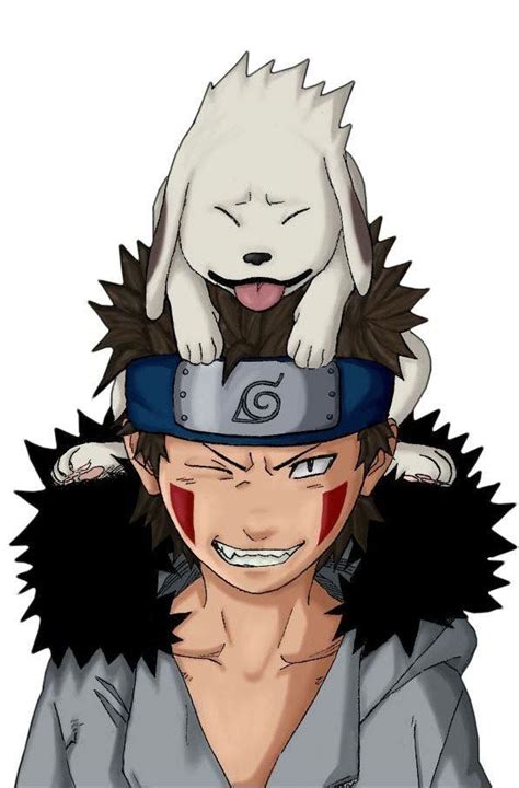 Kiba e Akamaru en batalla