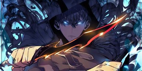 Jin Woo despidiéndose de la sombra del sanador Min Byung-Gu