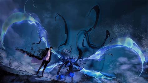 Ilustración conceptual de un mundo de Solo Leveling