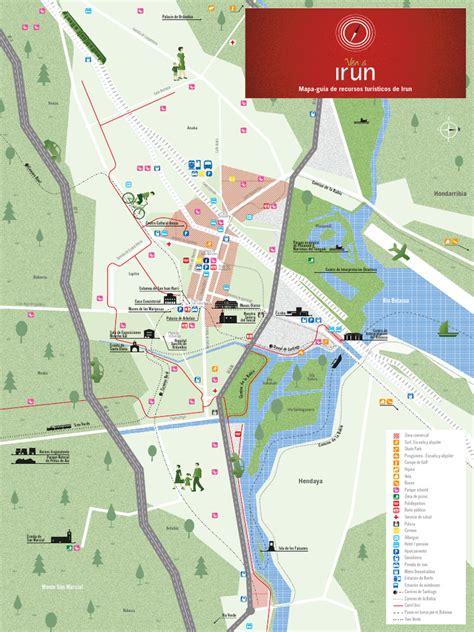 Mapa de Irun destacando la ubicación de Sala Tunk