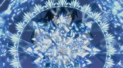 Diagrama de las diferentes técnicas de Ice Make de Gray Fullbuster