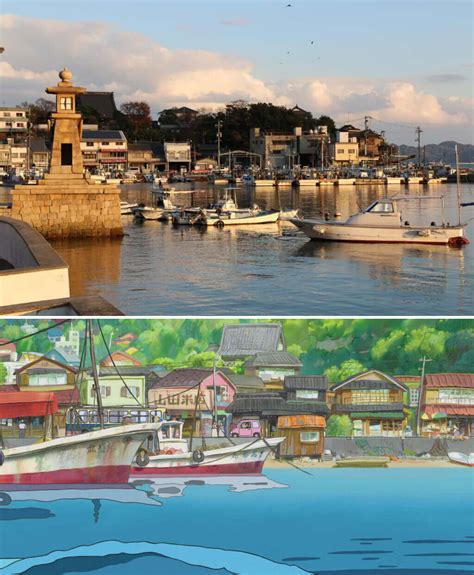 Puerto de Tomonoura, inspiración para Ponyo en el Acantilado