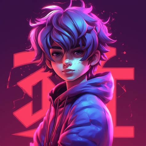 Ilustración generada por IA de un personaje de anime