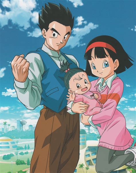 Familia de Gohan y Videl con Pan