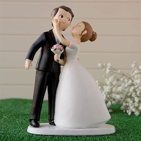 Muñecos de novios divertidos para tarta de boda