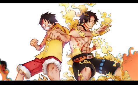 Luffy y Ace