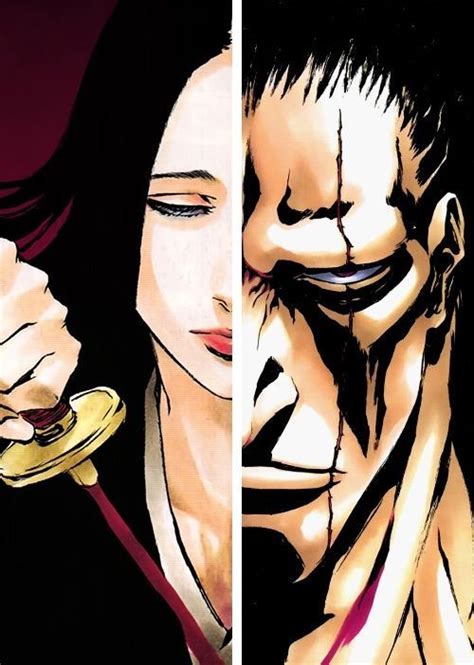 Kenpachi Zaraki acorralado por Retsu Unohana
