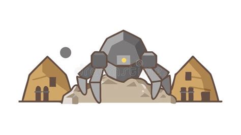 Ilustración de Diane creando un golem de roca