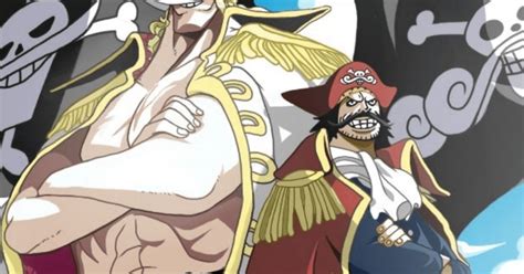 Gol D. Roger y Barbablanca compartiendo una bebida