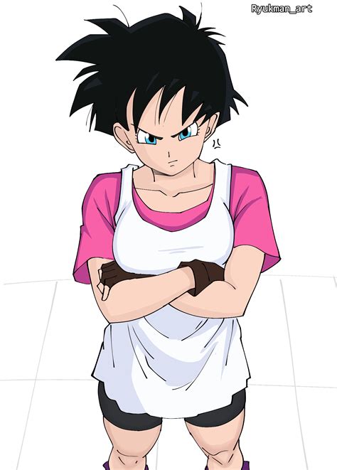 Ilustración de Videl en un cómic hentai de Dragon Ball