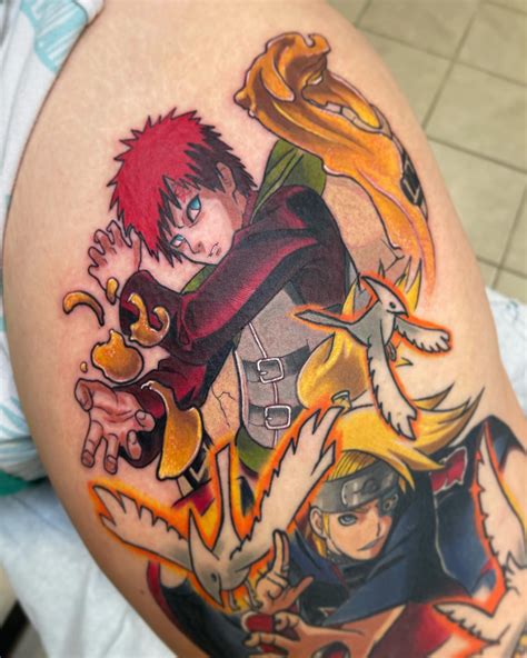 Tatuaje de Gaara en el brazo de Mr. Ego.