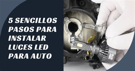 Esquema de instalación de bombilla LED en maletero