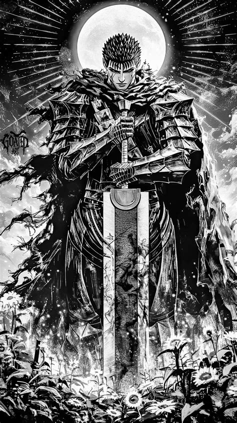 Ilustración de Guts de Berserk (1997)