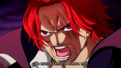 Shanks intimidando a un Almirante