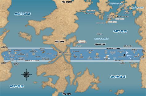 Mapa del mundo de One Piece