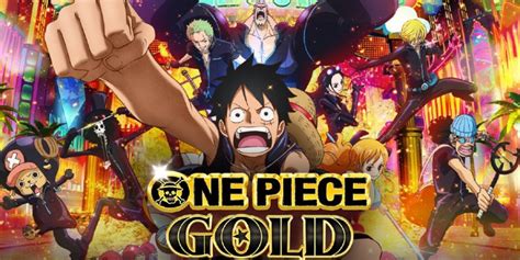 Cartel promocional de la película One Piece Gold