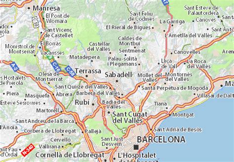 Mapa de Sabadell, Barcelona