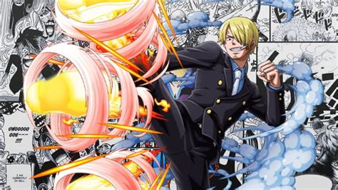 Sanji usando sus patadas