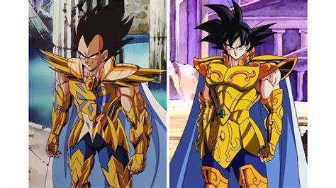 Comparativa de diferentes modelos de armaduras de Dragon Ball