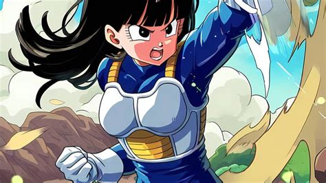 Fanart de Bulma con una armadura estilo saiyajin