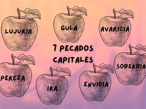 Ilustración de los siete pecados capitales