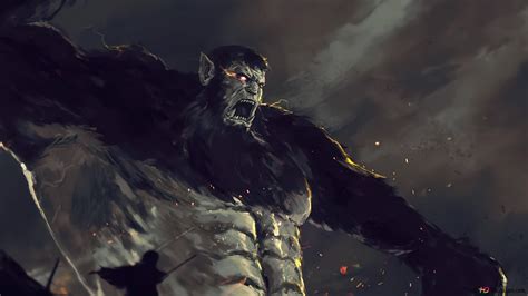 Ilustración de Zeke Yeager en forma de Titán Bestia