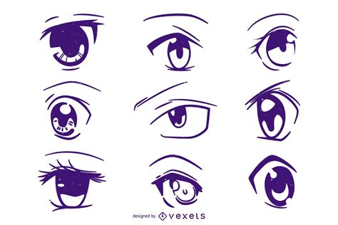 Comparativa de diseños de ojos en anime