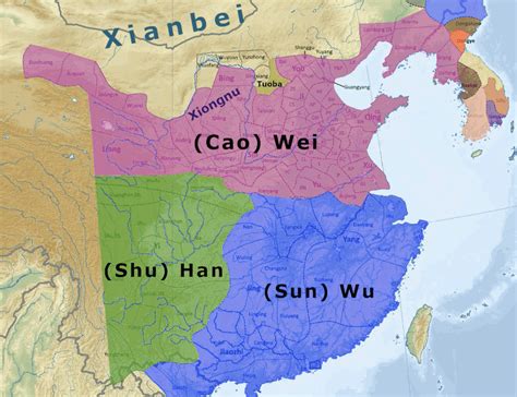 Mapa de los Tres Reinos