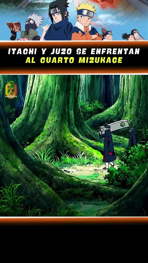 Itachi y Jūzō luchando contra el Cuarto Mizukage