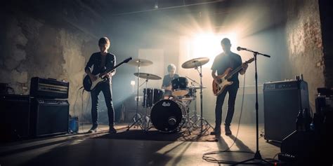 Miembros de la banda Given ensayando